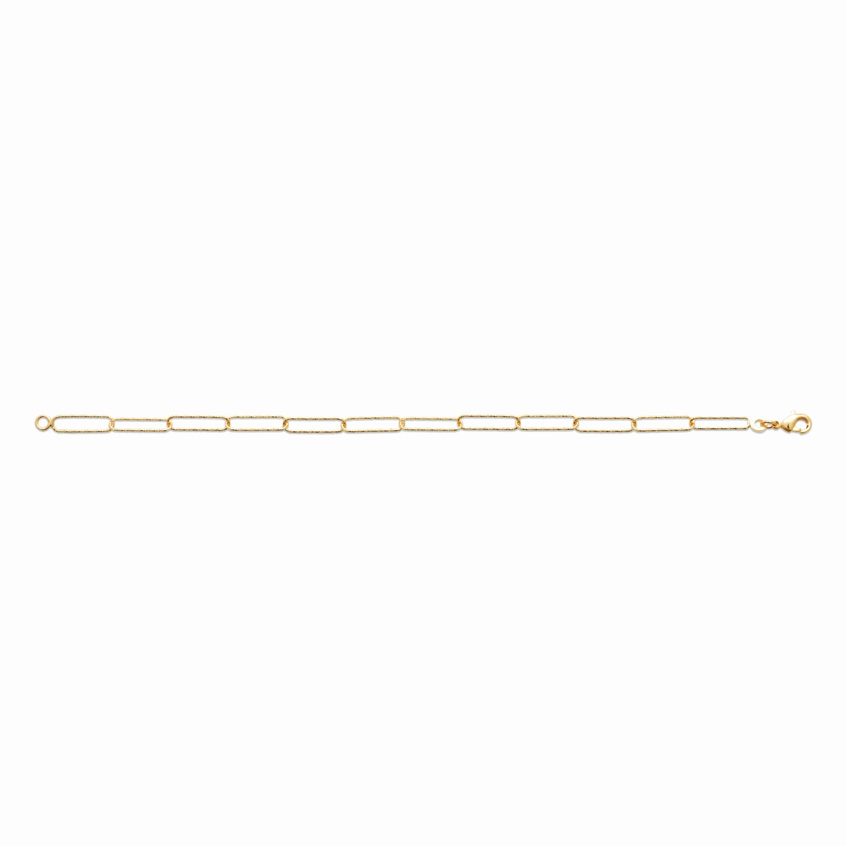 Bracelet trombone plaqué or 