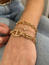 Bracelets plaqué or 