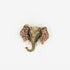 Broche éléphant dorée - strassée 