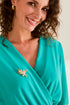 Broche grenouille dorée 