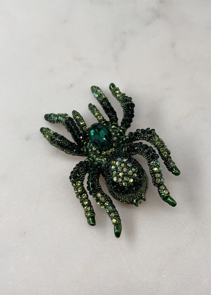 Broche mygale VERT