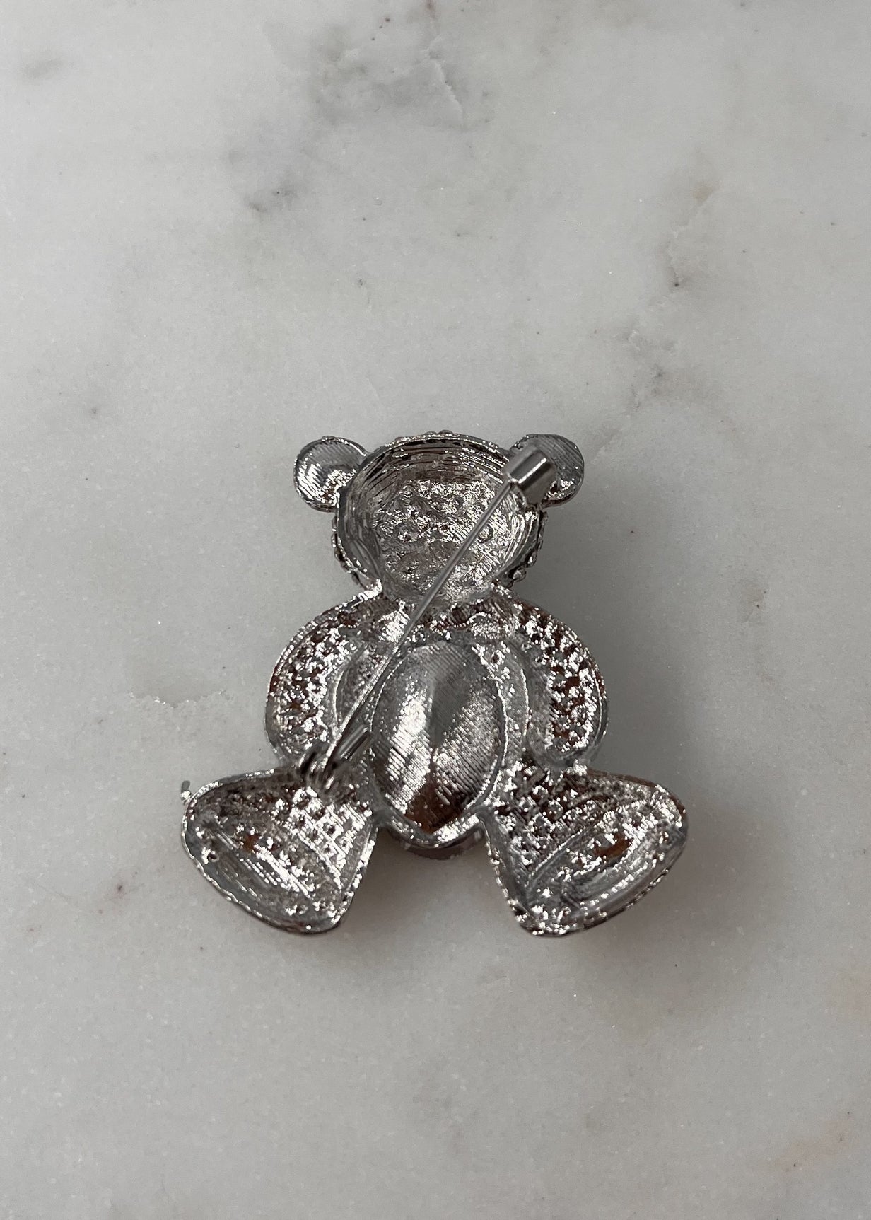 Broche ourson strass CRISTAL VERT