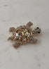 Broche tortue grd STRASS CRISTAL