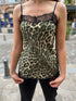 Caraco léopard Gabrielle - décolleté dentelle LEOPARD KAKI