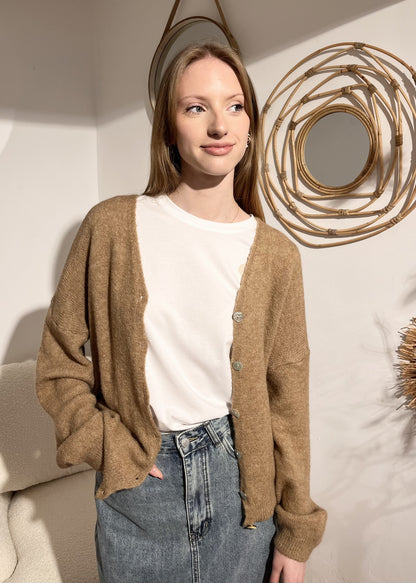Cardigan méline CAMEL