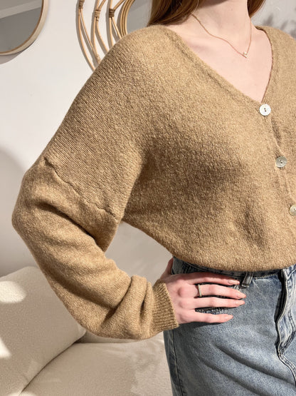 Cardigan méline CAMEL
