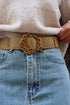 Ceinture tressée - boucle léopard FICELLE