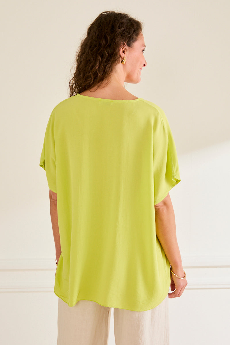 Chemise à nouer en viscose Sophie POMME