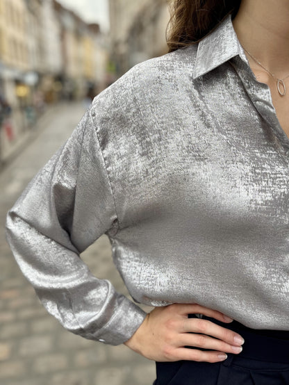 Chemise festive ARGENTE