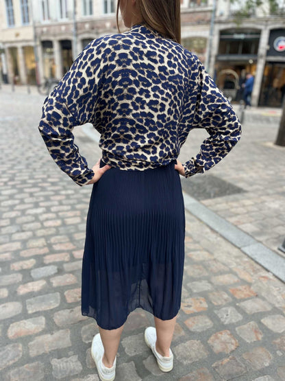 Chemise gabrielle LEOPARD BLEU
