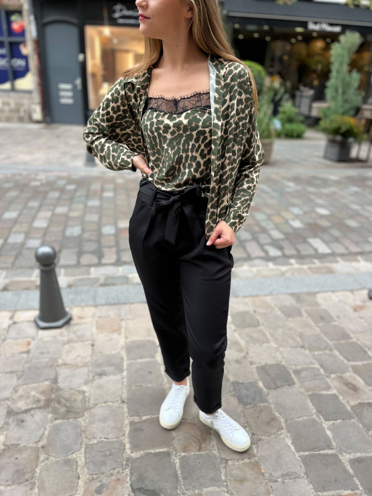 Chemise gabrielle LEOPARD KAKI