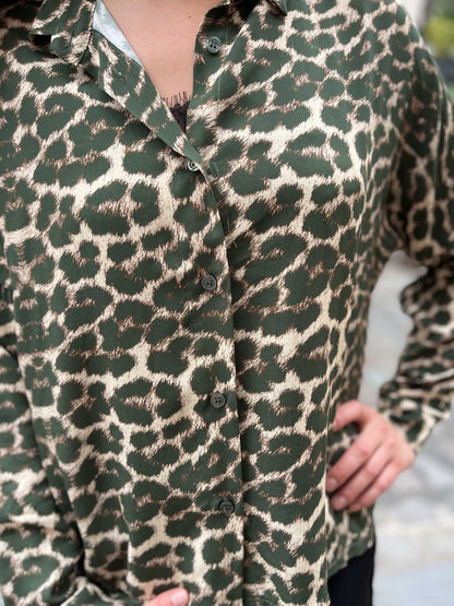 Chemise gabrielle LEOPARD KAKI