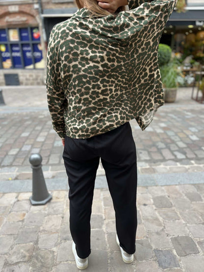 Chemise gabrielle LEOPARD KAKI