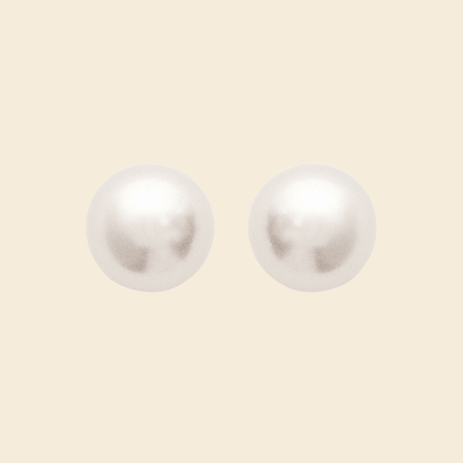 Clous perle fine plaqué or - 4 mm 