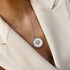 Collier acier argenté Claudia grand modèle BLEU CANARD