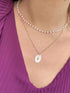 Collier antoinette Perle imit quartz blanc PERLE IMITATION