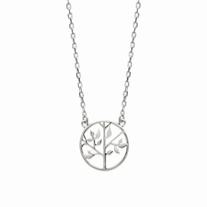 Collier arbre de vie - argent rhodié 
