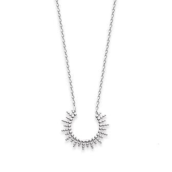 Collier argent rhodié 45cm 