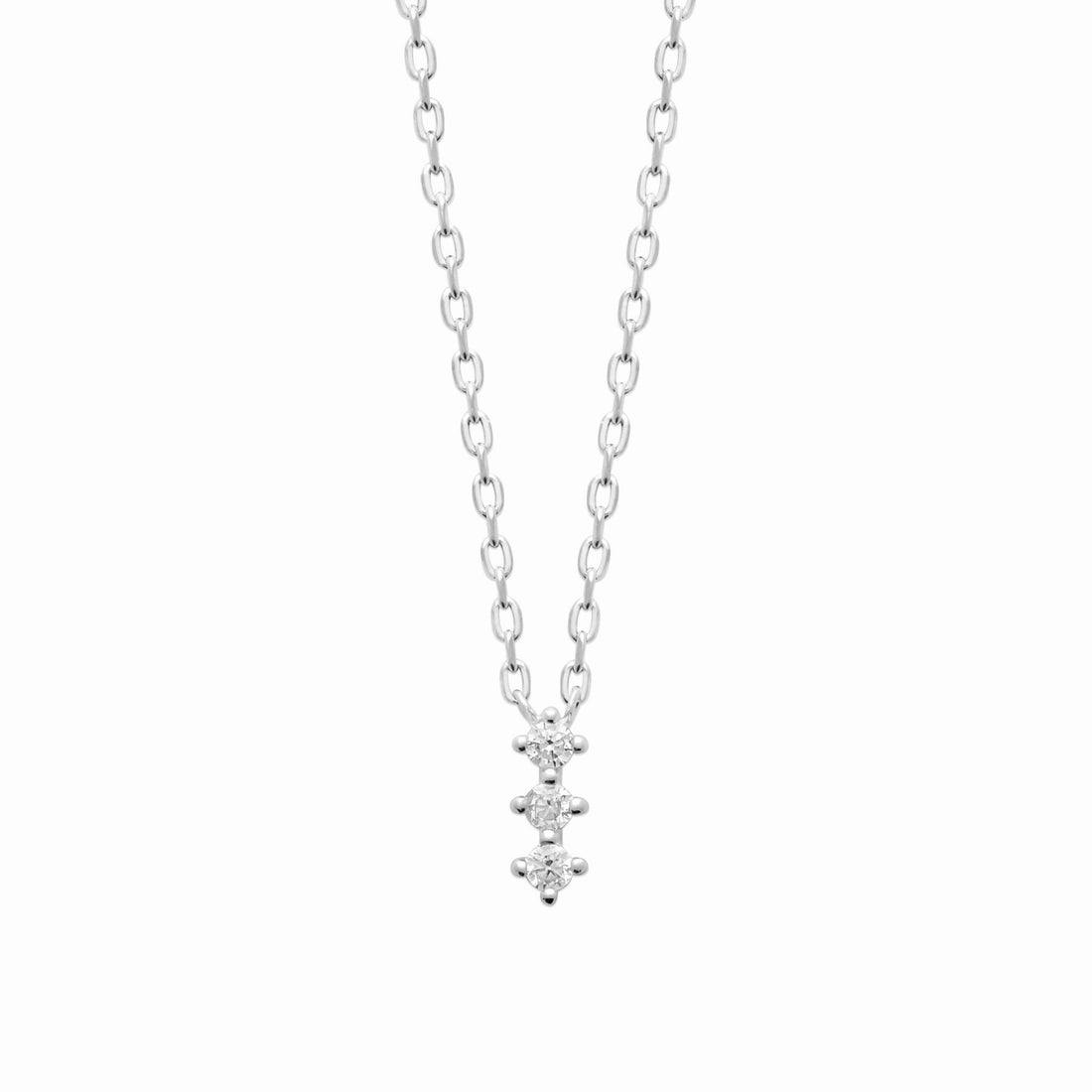 Collier argent rhodié – élégance intemporelle 