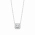 Collier argent solitaire chic 