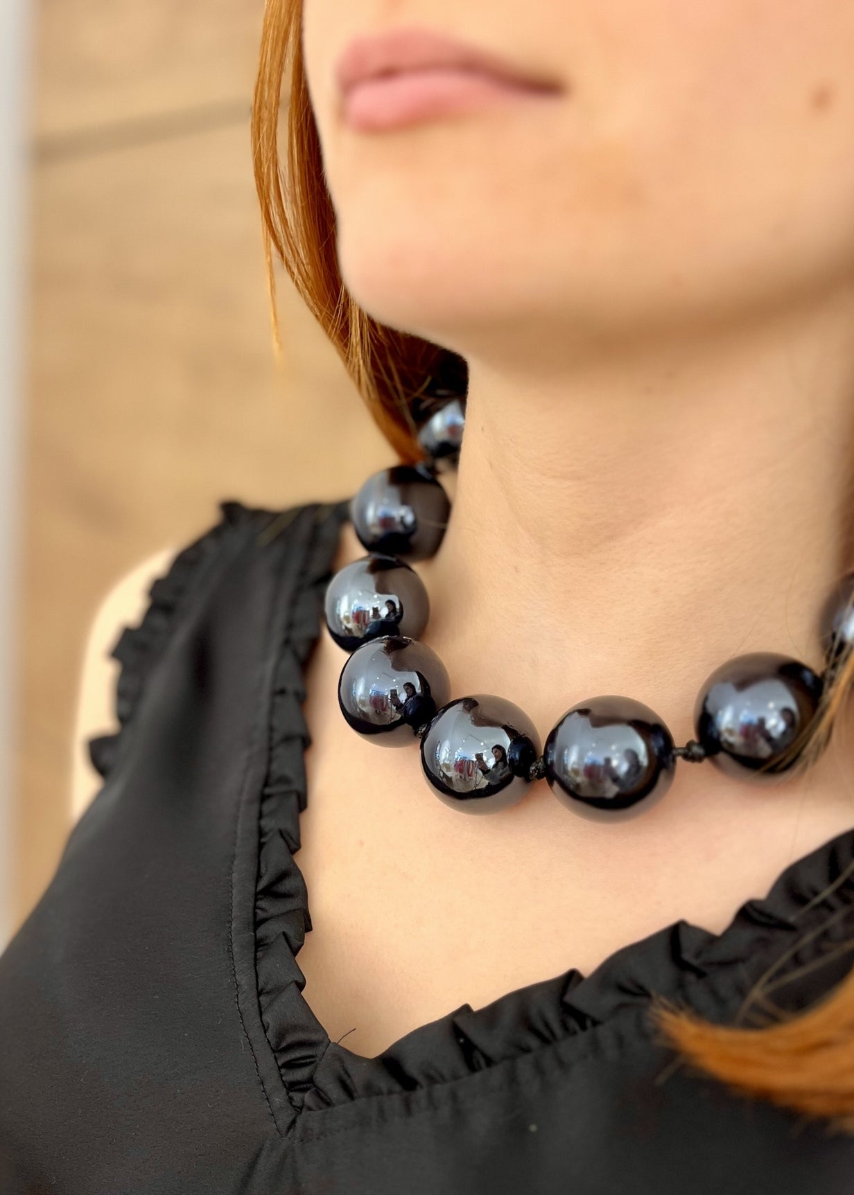 Collier bubble NOIR