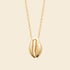 Collier cauri plaqué or 