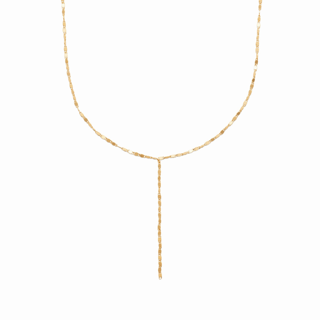 Collier cravate plaqué or 