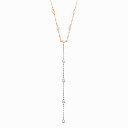 Collier cravate plaqué or &amp; brillants 