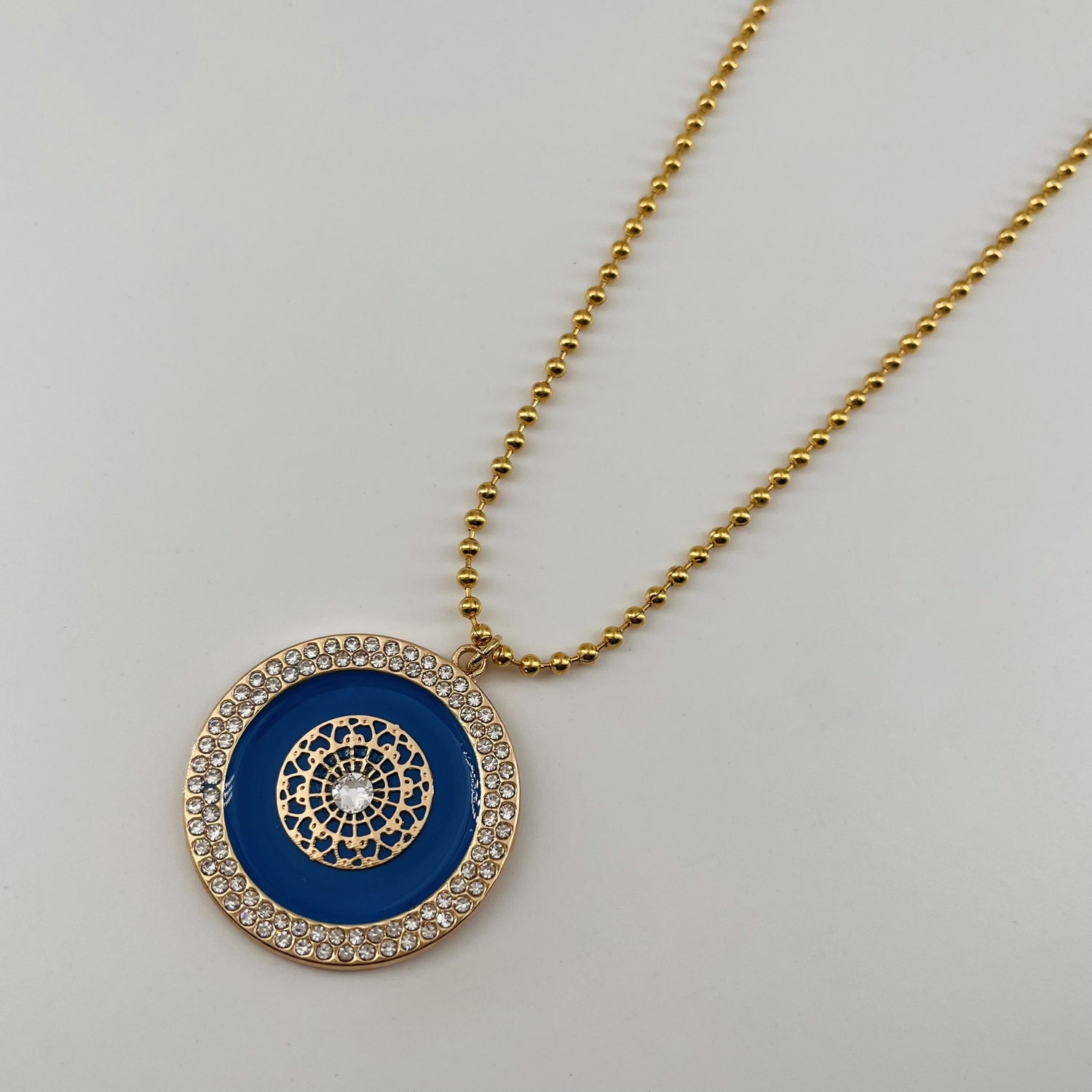 Collier émaillé Claudia - grand modèle doré ROYAL