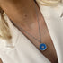 Collier émaillé Claudia - petit modèle argenté ROYAL
