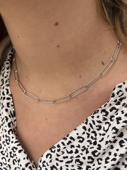 Collier maillons en argent 