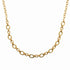 Collier maillons texturés Plaqué or 