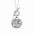 Collier martelé argent rhodié 