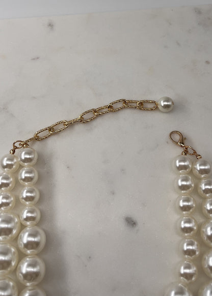 Collier noémie double tours PERLE