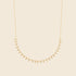 Collier pampilles plaqué or 42 cm 