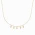 Collier pampilles plaqué or & brillants 