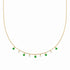 Collier pendentifs verts éclat 