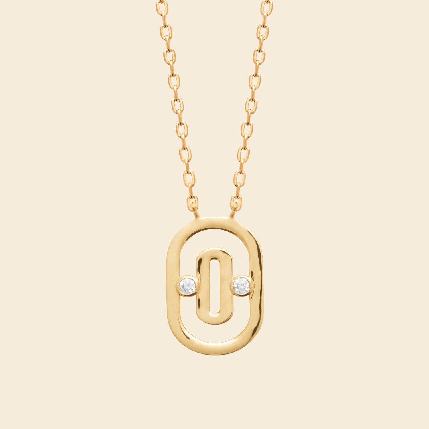 Collier plaque or 