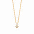 Collier plaqué or & brillants 