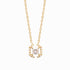 Collier plaqué or & brillants 