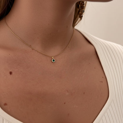 Collier plaqué or Diana VERT