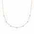 Collier plaqué or & imitation perles de culture 