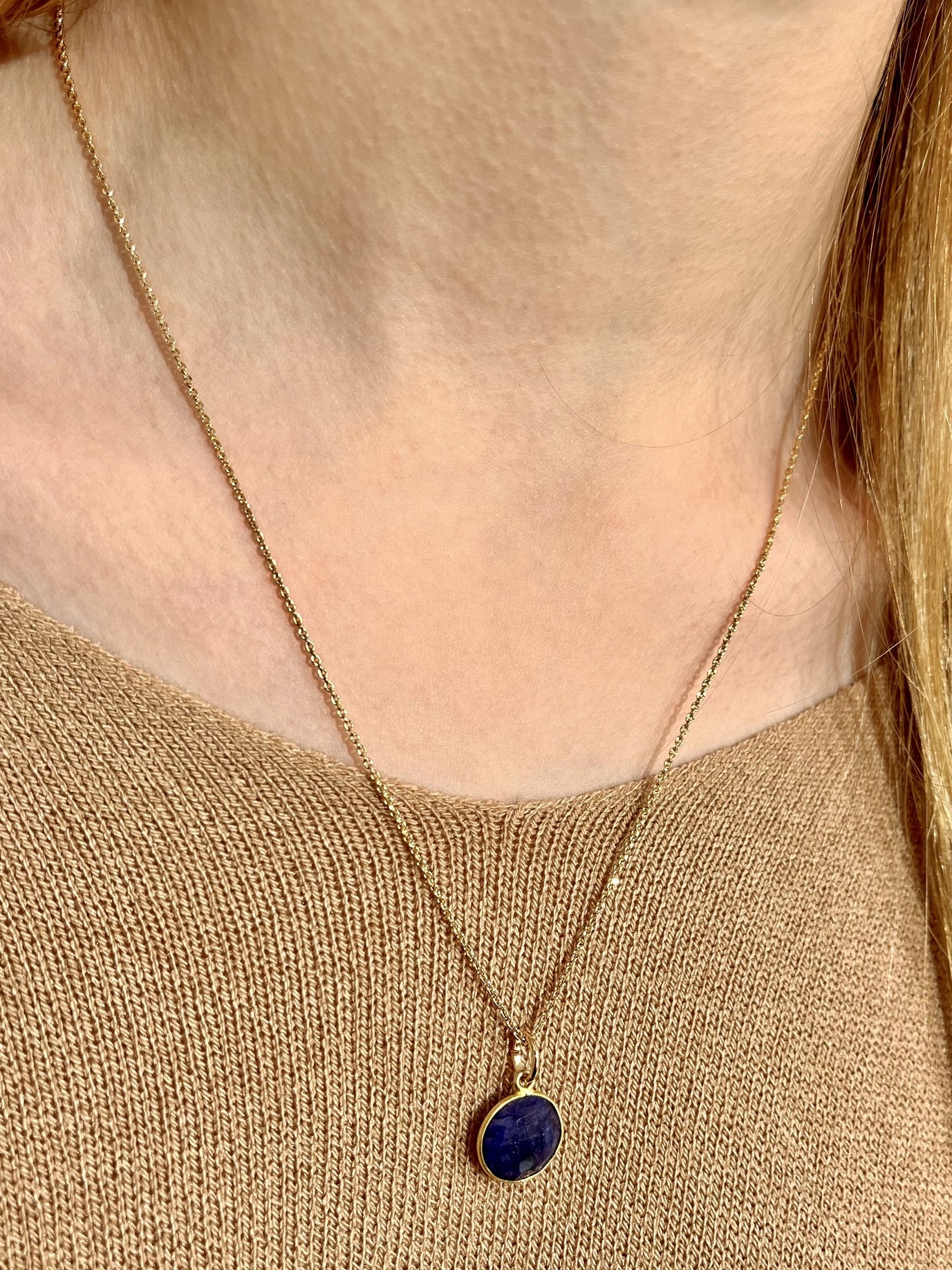 Collier plaqué or julie 4 LAPIS