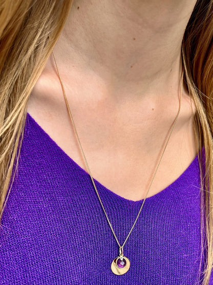 Collier plaqué or julie 8 AMETHYSTE