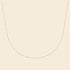Collier plaqué or - maille perlée 