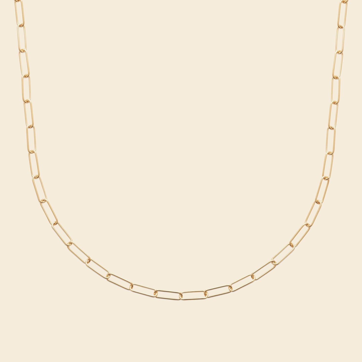 Collier plaqué or - maillons fins 