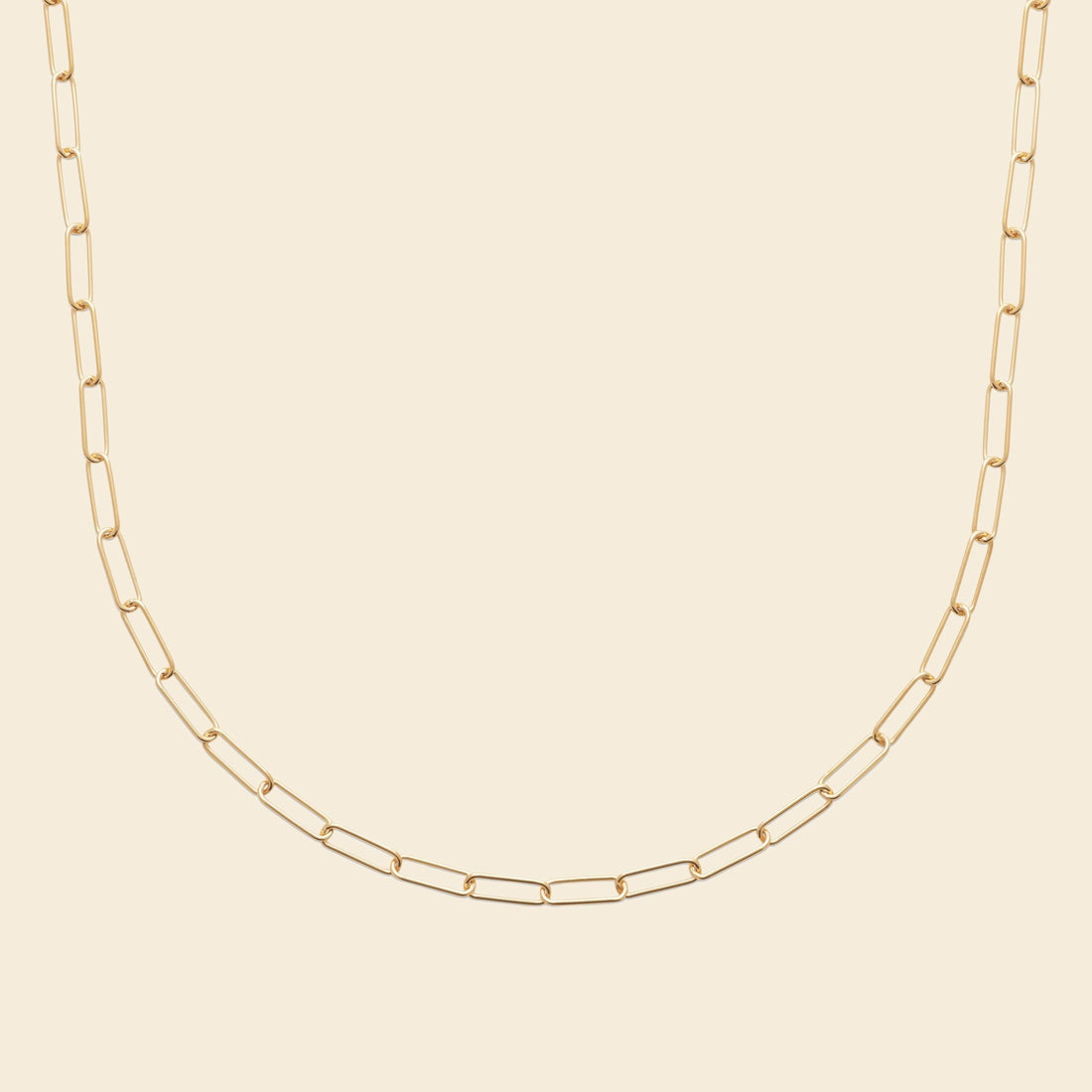 Collier plaqué or - maillons fins 
