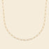 Collier plaqué or - maillons fins 