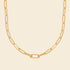 Collier plaqué or - maillons larges 