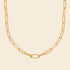 Collier plaqué or - maillons larges 